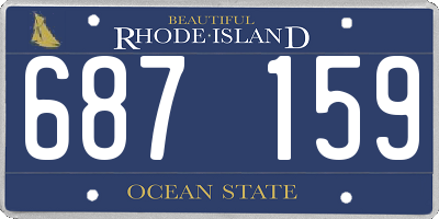 RI license plate 687159