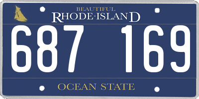 RI license plate 687169