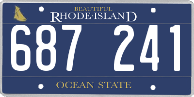 RI license plate 687241
