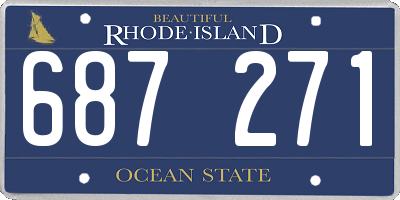 RI license plate 687271