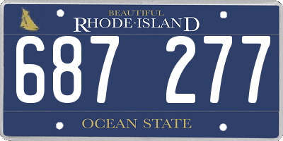RI license plate 687277