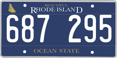 RI license plate 687295