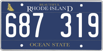 RI license plate 687319