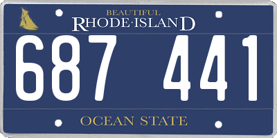 RI license plate 687441