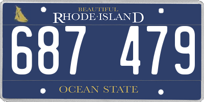 RI license plate 687479
