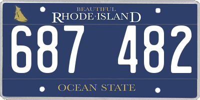RI license plate 687482
