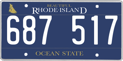 RI license plate 687517