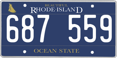 RI license plate 687559