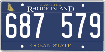 RI license plate 687579