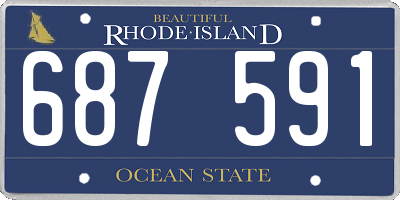 RI license plate 687591