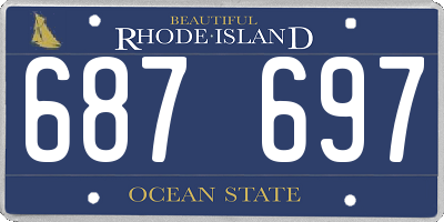 RI license plate 687697
