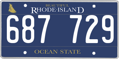 RI license plate 687729