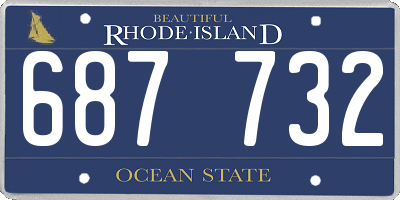 RI license plate 687732
