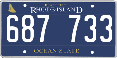 RI license plate 687733
