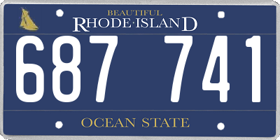RI license plate 687741