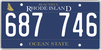 RI license plate 687746