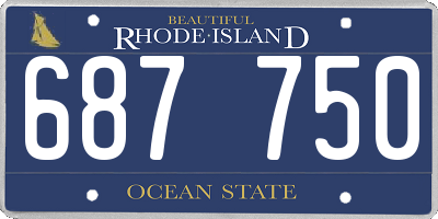 RI license plate 687750