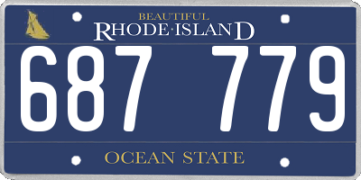 RI license plate 687779