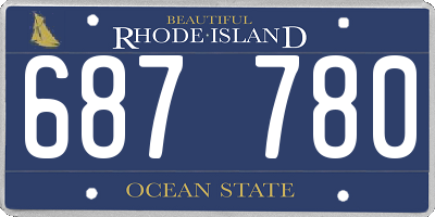 RI license plate 687780