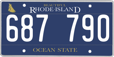 RI license plate 687790