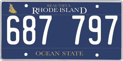 RI license plate 687797