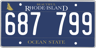 RI license plate 687799