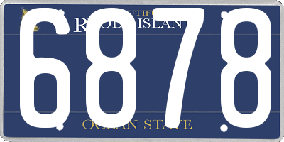 RI license plate 6878