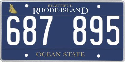 RI license plate 687895