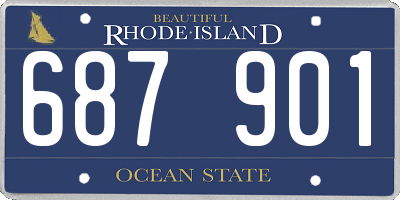 RI license plate 687901
