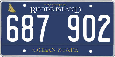 RI license plate 687902