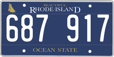 RI license plate 687917