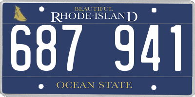 RI license plate 687941