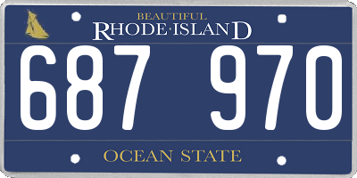 RI license plate 687970