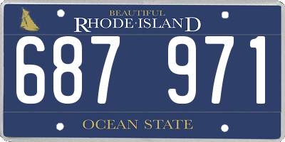 RI license plate 687971