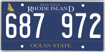 RI license plate 687972