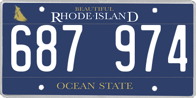 RI license plate 687974