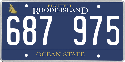 RI license plate 687975