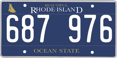 RI license plate 687976