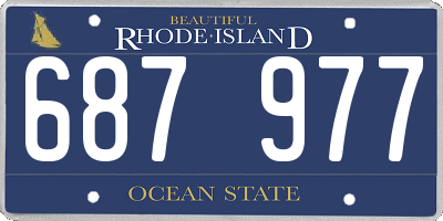 RI license plate 687977