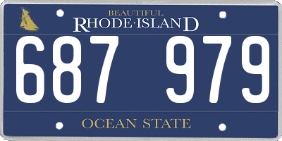 RI license plate 687979