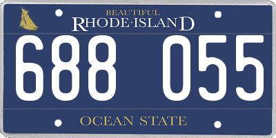 RI license plate 688055