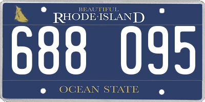 RI license plate 688095
