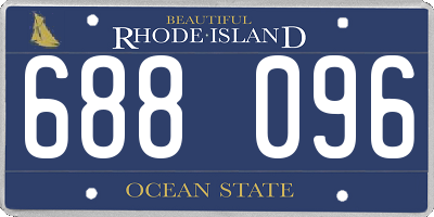 RI license plate 688096