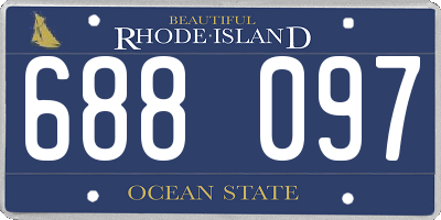 RI license plate 688097