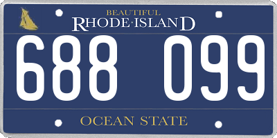 RI license plate 688099
