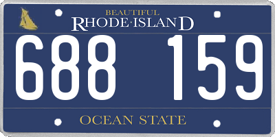 RI license plate 688159