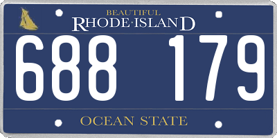 RI license plate 688179