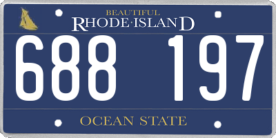 RI license plate 688197