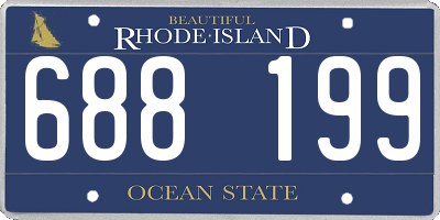 RI license plate 688199