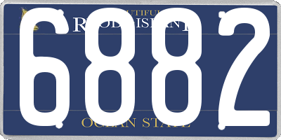 RI license plate 6882